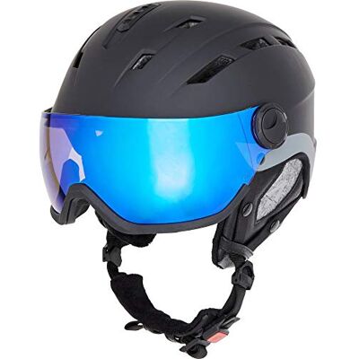 TECNOPRO Pulse HS-016 Visor Photochromic Casco de esquí para Hombre (Talla S/M), Color Negro y Cromado TECNOPRO Pulse HS-016 Visor Photochromic Casco de esquí para Hombre (Talla S/M), Color Negro y Cromado