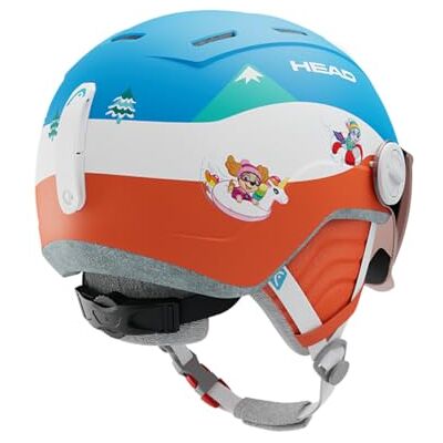 HEAD Mojo Visor Paw Patrol Casco de esquí y Snowboard con Visor, diseño de la Patrulla Canina HEAD Mojo Visor Paw Patrol Casco de esquí y Snowboard con Visor, diseño de la Patrulla Canina