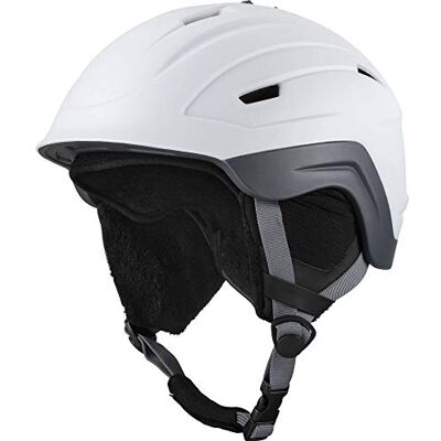 TECNOPRO Flyte Pro HS-6187 Casco de esquí para Hombre, Color Blanco/Gris, Talla L TECNOPRO Flyte Pro HS-6187 Casco de esquí para Hombre, Color Blanco/Gris, Talla L