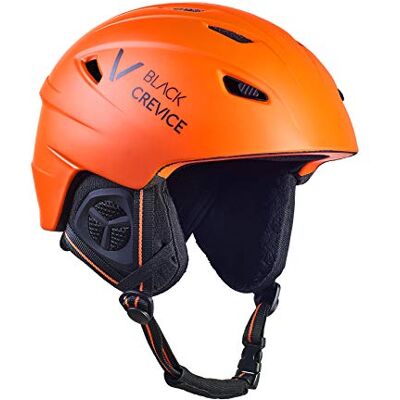 Black Crevice Casco de esquí Streif I Casco de esquí a Prueba de Golpes con diseño Deportivo I Casco Unisex I Casco de Snowboard I Ventilación Activa I Talla (S, Naranja Mate y Negro) Black Crevice Casco de esquí Streif I Casco de esquí a Prueba de Golpes con diseño Deportivo I Casco Unisex I Casco de Snowboard I Ventilación Activa I Talla (S, Naranja Mate y Negro)