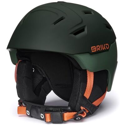 Briko , Helmet Unisex Adulto, Matt Timber Green-Cutty Sark Green-Pomegranate Orange, M/L Briko , Helmet Unisex Adulto, Matt Timber Green-Cutty Sark Green-Pomegranate Orange, M/L