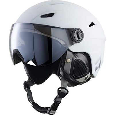 TECNOPRO Pulse S2 Visor HS-016 Casco de esquí para Hombre, Talla L, Color Blanco TECNOPRO Pulse S2 Visor HS-016 Casco de esquí para Hombre, Talla L, Color Blanco