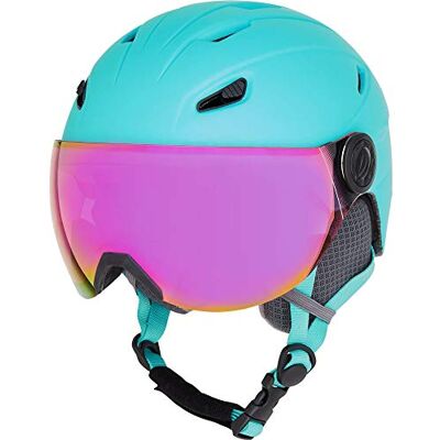 TECNOPRO Pulse JR S2 Visor HS-016 Casco de esquí para niño, Talla S TECNOPRO Pulse JR S2 Visor HS-016 Casco de esquí para niño, Talla S