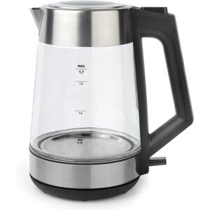 Salter Hervidor de vidrio con cambio de color – Hervidor transparente de ebullición rápida 1,7L, marcas de capacidad, luces LED, libre de BPA, filtro antical, tapa abatible, base giratoria, 2200W Salter Hervidor de vidrio con cambio de color – Hervidor transparente de ebullición rápida 1,7L, marcas de capacidad, luces LED, libre de BPA, filtro antical, tapa abatible, base giratoria, 2200W