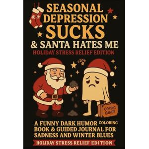 Devereaux, Tiffany Grace Seasonal Depression Sucks & Santa Hates Me: Funny Dark Humor Coloring Book & Guided Journal For Sadness & Winter Blues Devereaux, Tiffany Grace Seasonal Depression Sucks & Santa Hates Me: Funny Dark Humor Coloring Book & Guided Journal For Sadness & Winter Blues