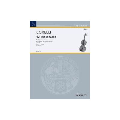 Schott 12 Trio Sonaten Op. 1 Cinta 3 Schott 12 Trio Sonaten Op. 1 Cinta 3