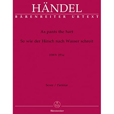BARENREITER as Pants The Hart – Voice, Mixed Choir and String Orchestra – partitur BARENREITER as Pants The Hart – Voice, Mixed Choir and String Orchestra – partitur