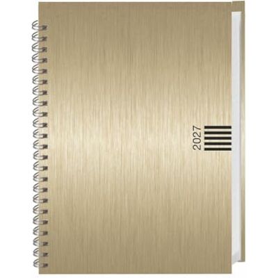 Heye Wochen-Cheftimer A5, Alu gold 2027: Wochenkalender. Goldener Terminkalender in Aluoptik. Buch-Kalender mit Eckperforation und Spiralbindung. Taschenkalender zum Planen von Terminen. Heye Wochen-Cheftimer A5, Alu gold 2027: Wochenkalender. Goldener Terminkalender in Aluoptik. Buch-Kalender mit Eckperforation und Spiralbindung. Taschenkalender zum Planen von Terminen.