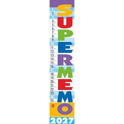 Heye Supermemo Kalender 2027: Streifenkalender fürs Büro. Langer Wandkalender mit einer Spalte zum Eintragen. Büro-Kalender 2027. Kalender vertikal zum Aufhängen. 17 x 85 cm Heye Supermemo Kalender 2027: Streifenkalender fürs Büro. Langer Wandkalender mit einer Spalte zum Eintragen. Büro-Kalender 2027. Kalender vertikal zum Aufhängen. 17 x 85 cm