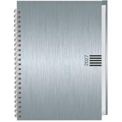 Heye Wochen-Cheftimer A5, Alu silber 2027: Wochenkalender. Silberner Terminkalender in Aluoptik. Buch-Kalender mit Eckperfoation und Spiralbindung. Taschenkalender zum Planen von Terminen. Heye Wochen-Cheftimer A5, Alu silber 2027: Wochenkalender. Silberner Terminkalender in Aluoptik. Buch-Kalender mit Eckperfoation und Spiralbindung. Taschenkalender zum Planen von Terminen.