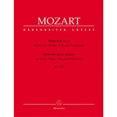 BARENREITER Klavierquartett g-moll KV 478 BARENREITER Klavierquartett g-moll KV 478