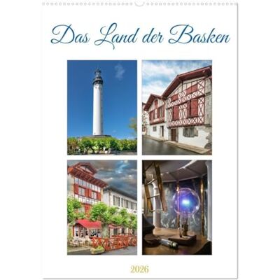 Schmidt, Bodo Das Land der Basken (Wandkalender 2026 DIN A2 hoch), Monatskalender: Das Baskenland besticht durch seine reiche Geschichte, einzigartige ... Genüssen und wunderschönen Küsten. Schmidt, Bodo Das Land der Basken (Wandkalender 2026 DIN A2 hoch), Monatskalender: Das Baskenland besticht durch seine reiche Geschichte, einzigartige ... Genüssen und wunderschönen Küsten.