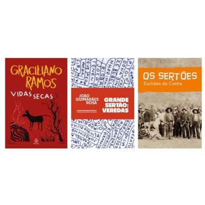 Diversos Kit Vidas secas + Grande sertão: veredas + Os sertões Diversos Kit Vidas secas + Grande sertão: veredas + Os sertões
