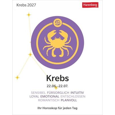Satorius, Robert Krebs Sternzeichenkalender 2027 Tagesabreißkalender Ihr Horoskop für jeden Tag: Tischkalender 2027 mit täglichem Horoskop. Kleiner Kalender mit täglichem Blick in die Sterne Satorius, Robert Krebs Sternzeichenkalender 2027 Tagesabreißkalender Ihr Horoskop für jeden Tag: Tischkalender 2027 mit täglichem Horoskop. Kleiner Kalender mit täglichem Blick in die Sterne