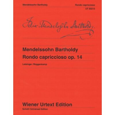 Schott Rondo capriccioso: Edited from the sources by Ulrich Leisinger. Fingerings and Notes on Interpretation by Peter Roggenkamp.. op. 14. piano. (WIENER URTEXT) Schott Rondo capriccioso: Edited from the sources by Ulrich Leisinger. Fingerings and Notes on Interpretation by Peter Roggenkamp.. op. 14. piano. (WIENER URTEXT)