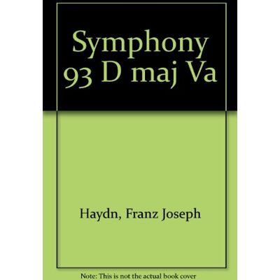Bärenreiter Haydn, Joseph. Symphony in D Major Hob. I:93/ Viola Bärenreiter Haydn, Joseph. Symphony in D Major Hob. I:93/ Viola