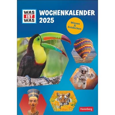 Harenberg Calendario semanal 2025: cada semana de conocimientos emocionantes de la popular gama de libros de no ficción. Gran calendario de pared lleno de imágenes y datos para niños curiosos. Harenberg Calendario semanal 2025: cada semana de conocimientos emocionantes de la popular gama de libros de no ficción. Gran calendario de pared lleno de imágenes y datos para niños curiosos.