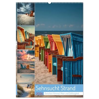 Gierok-Latniak, Steffen Sehnsucht Strand (Wandkalender 2026 DIN A2 hoch), Monatskalender: Dieser Kalender zeigt den Strand von seiner schönsten Seite authentisch, nordisch und zeitlos. Gierok-Latniak, Steffen Sehnsucht Strand (Wandkalender 2026 DIN A2 hoch), Monatskalender: Dieser Kalender zeigt den Strand von seiner schönsten Seite authentisch, nordisch und zeitlos.