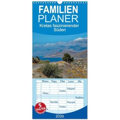Kleemann, Claudia Familienplaner 2026 Kretas faszinierender Süden mit 5 Spalten (Wandkalender, 21 x 45 cm) : Erholsame Ruhe an Kretas Südküste Kleemann, Claudia Familienplaner 2026 Kretas faszinierender Süden mit 5 Spalten (Wandkalender, 21 x 45 cm) : Erholsame Ruhe an Kretas Südküste