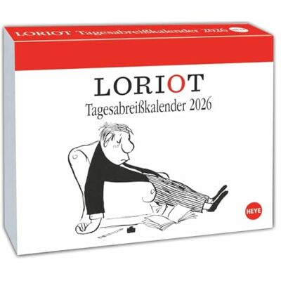 Heye Loriot Tagesabreißkalender 2026: Kultiger Humor-Tischkalender, Abreißkalender für jeden Tag. Kalender 2026 zum Aufstellen oder Aufhängen. Heye Loriot Tagesabreißkalender 2026: Kultiger Humor-Tischkalender, Abreißkalender für jeden Tag. Kalender 2026 zum Aufstellen oder Aufhängen.