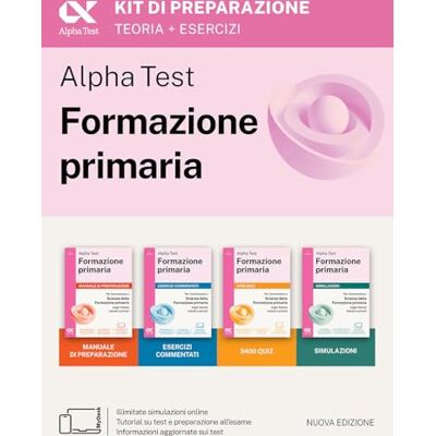 Alpha . Formazione primaria 2026-2027. Kit di preparazione. Per il test di ammissione a Scienze della Formazione Primaria. Con piattaforma digitale e simulatore online (TestUniversitari) Alpha . Formazione primaria 2026-2027. Kit di preparazione. Per il test di ammissione a Scienze della Formazione Primaria. Con piattaforma digitale e simulatore online (TestUniversitari)