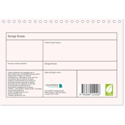 CALVENDO Songe Floral (Calendrier de Bureau 2027 DIN A5 vertical), Calendrier Mensuel CALVENDO Songe Floral (Calendrier de Bureau 2027 DIN A5 vertical), Calendrier Mensuel