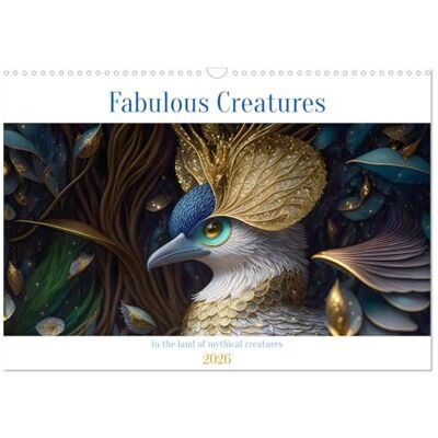 CALVENDO Fabulous creatures In the land of mythical creatures (Wall Calendar 2026 DIN A3 Landscape), 12 Month Wall Calendar CALVENDO Fabulous creatures In the land of mythical creatures (Wall Calendar 2026 DIN A3 Landscape), 12 Month Wall Calendar