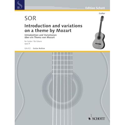Schott Introduction and variations: over one Theme of Mozart. op. 9. guitar. Schott Introduction and variations: over one Theme of Mozart. op. 9. guitar.