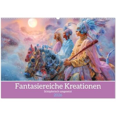 Brunner-Klaus, Liselotte Fantasiereiche Kreationen Schöpferisch umgesetzt (Wandkalender 2026 DIN A2 quer), Monatskalender: Werke für Fantasiefans Brunner-Klaus, Liselotte Fantasiereiche Kreationen Schöpferisch umgesetzt (Wandkalender 2026 DIN A2 quer), Monatskalender: Werke für Fantasiefans