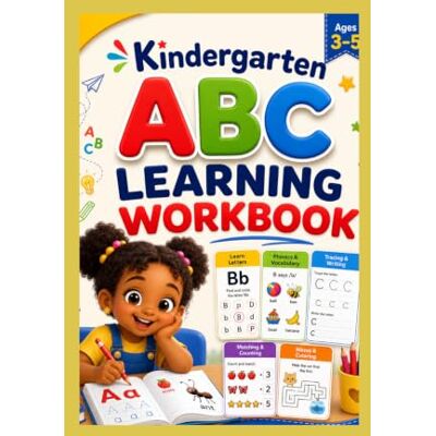 Jane KINDERGARTEN ABC LEARNING WORKBOOK: A Fun A–Z Alphabet Activity Book for Kids Ages 3–5 with Letter Recognition, Phonics, Tracing, Writing, Matching, Counting, Mazes & Coloring Jane KINDERGARTEN ABC LEARNING WORKBOOK: A Fun A–Z Alphabet Activity Book for Kids Ages 3–5 with Letter Recognition, Phonics, Tracing, Writing, Matching, Counting, Mazes & Coloring