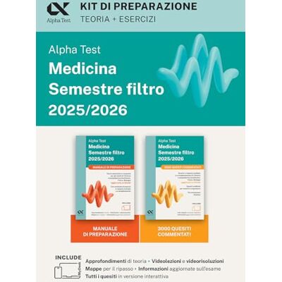Alpha Medicina. Semestre filtro 2025-2026. Kit di preparazione. Chimica e Propedeutica biochimica, Fisica e Biologia. Con piattaforma e simulatore online (TestUniversitari) Alpha Medicina. Semestre filtro 2025-2026. Kit di preparazione. Chimica e Propedeutica biochimica, Fisica e Biologia. Con piattaforma e simulatore online (TestUniversitari)