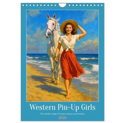 CALVENDO Calendario de pared Western Pin-Up Girls (calendario 2026, DIN A4), 12 meses CALVENDO Calendario de pared Western Pin-Up Girls (calendario 2026, DIN A4), 12 meses