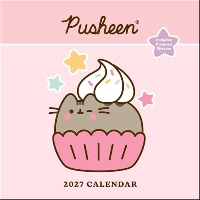 Belton, Claire Pusheen 2027 Wall Calendar with Stickers Belton, Claire Pusheen 2027 Wall Calendar with Stickers