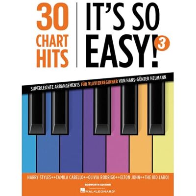 Various 30 Charthits It’s so easy! Band 3 Superleichte Arrangements für Klavierbeginner Songbook mit Klaviernoten, Texten, Akkorden, Fingersatz Liederbuch für Klavier lernen Piano Notenbuch Various 30 Charthits It’s so easy! Band 3 Superleichte Arrangements für Klavierbeginner Songbook mit Klaviernoten, Texten, Akkorden, Fingersatz Liederbuch für Klavier lernen Piano Notenbuch