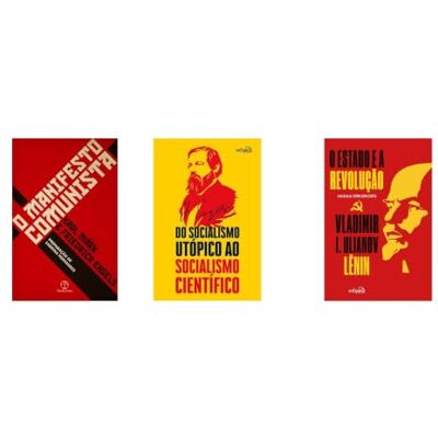 Diversos Kit O manifesto comunista + Do Socialismo utópico + O Estado e a Revolução Diversos Kit O manifesto comunista + Do Socialismo utópico + O Estado e a Revolução