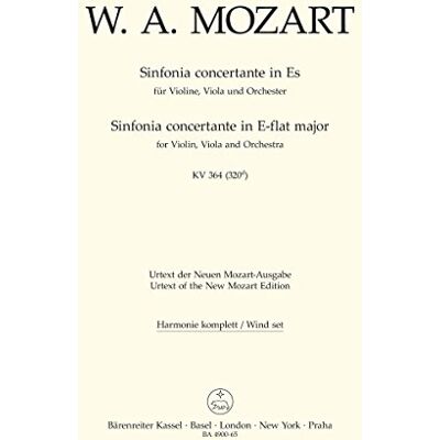 BARENREITER Mozart, W. Amadeus. Sinfonia Concertante Es Dur KV 364/ Wind BARENREITER Mozart, W. Amadeus. Sinfonia Concertante Es Dur KV 364/ Wind