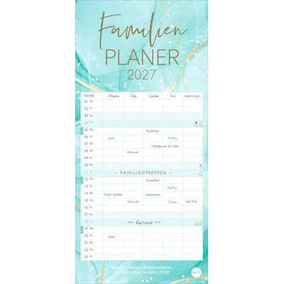 Heye Watercolor Familienplaner 2027: Großer Familienkalender mit viel Platz für Termine und schönem Design: Organisationstool und Blickfang in einem! Kalender 2027 mit 5 Spalten. Heye Watercolor Familienplaner 2027: Großer Familienkalender mit viel Platz für Termine und schönem Design: Organisationstool und Blickfang in einem! Kalender 2027 mit 5 Spalten.