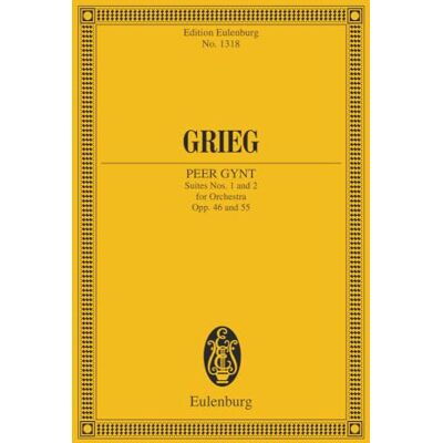Schott Peer Gynt Suites 1 & 2 Poche: op. 46 / op. 55. orchestra. Partition d'étude. Schott Peer Gynt Suites 1 & 2 Poche: op. 46 / op. 55. orchestra. Partition d'étude.