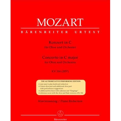 Bärenreiter Konzert Fur Oboe Und Orch C Dur Kv 314 (285 D) Oboe Book Bärenreiter Konzert Fur Oboe Und Orch C Dur Kv 314 (285 D) Oboe Book