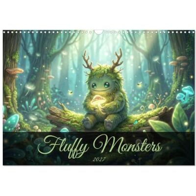 CALVENDO Fluffy Monsters (Wandkalender 2027 DIN A3 quer), Monatskalender: Ein magischer Kalender, der dich Monat für Monat in fantastische Welten ... zum Träumen und Staunen für jedes Alter! CALVENDO Fluffy Monsters (Wandkalender 2027 DIN A3 quer), Monatskalender: Ein magischer Kalender, der dich Monat für Monat in fantastische Welten ... zum Träumen und Staunen für jedes Alter!