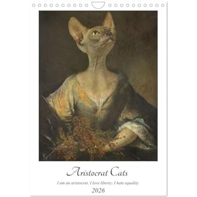 CALVENDO Aristocrat Cats (calendario de pared 2026 DIN A4), 12 meses Wall Calendar CALVENDO Aristocrat Cats (calendario de pared 2026 DIN A4), 12 meses Wall Calendar