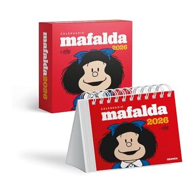 Quino Mafalda 2026, Calendario Escritorio Rojo CON CAJA (AGENDAS Y CALENDARIOS) Quino Mafalda 2026, Calendario Escritorio Rojo CON CAJA (AGENDAS Y CALENDARIOS)