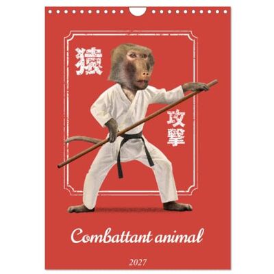 CALVENDO Combattant Animal (Calendrier mural 2027 DIN A4 horizontal), Calendrier Mensuel CALVENDO Combattant Animal (Calendrier mural 2027 DIN A4 horizontal), Calendrier Mensuel