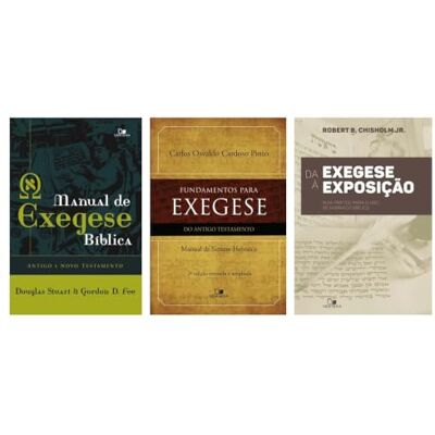 Diversos Kit Manual de exegese + Fundamentos para exegese + Da exegese à exposição Diversos Kit Manual de exegese + Fundamentos para exegese + Da exegese à exposição