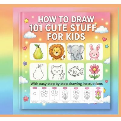ART HOW TO DRAW 101 CUTE STUFF FOR KIDS: Simple and Easy Step-by-Step Guide Book to Draw Everything like Animals, Food, Gifts, Avocado and More with Cute Style ART HOW TO DRAW 101 CUTE STUFF FOR KIDS: Simple and Easy Step-by-Step Guide Book to Draw Everything like Animals, Food, Gifts, Avocado and More with Cute Style