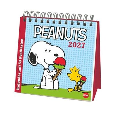 Heye Peanuts Premium-Postkartenkalender 2027: Kultiger Tischkalender mit 53 Postkarten von Snoopy, Charlie Brown und Co. Kalender zum Aufstellen mit Postkarten zum Sammeln oder Verschicken. Heye Peanuts Premium-Postkartenkalender 2027: Kultiger Tischkalender mit 53 Postkarten von Snoopy, Charlie Brown und Co. Kalender zum Aufstellen mit Postkarten zum Sammeln oder Verschicken.