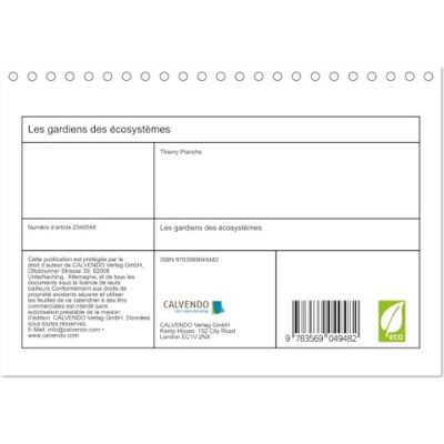 CALVENDO Les gardiens des écosystèmes (Calendrier de bureau 2027 DIN A5 vertical), Calendrier Mensuel CALVENDO Les gardiens des écosystèmes (Calendrier de bureau 2027 DIN A5 vertical), Calendrier Mensuel