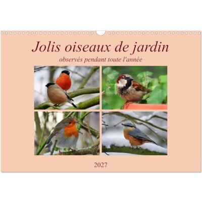 CALVENDO Jolis Oiseaux de Jardin (Calendrier mural 2027 DIN A3 vertical), Calendrier Mensuel CALVENDO Jolis Oiseaux de Jardin (Calendrier mural 2027 DIN A3 vertical), Calendrier Mensuel