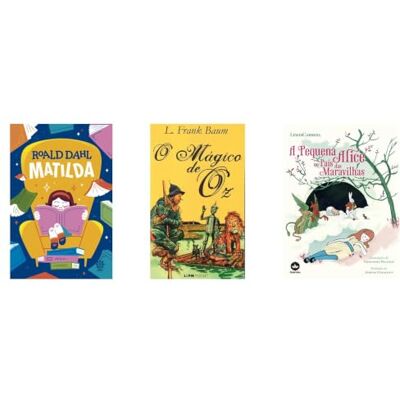 Diversos Kit Matilda + O Mágico de oz + A pequena Alice no país das maravilhas Diversos Kit Matilda + O Mágico de oz + A pequena Alice no país das maravilhas