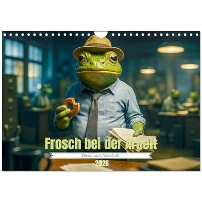 Elskamp, Danny Frosch bei der Arbeit- Dienst nach Vorschrift (Wandkalender 2026 DIN A4 quer), Monatskalender: Ein Strohhut-Frosch macht seinen Job. Elskamp, Danny Frosch bei der Arbeit- Dienst nach Vorschrift (Wandkalender 2026 DIN A4 quer), Monatskalender: Ein Strohhut-Frosch macht seinen Job.